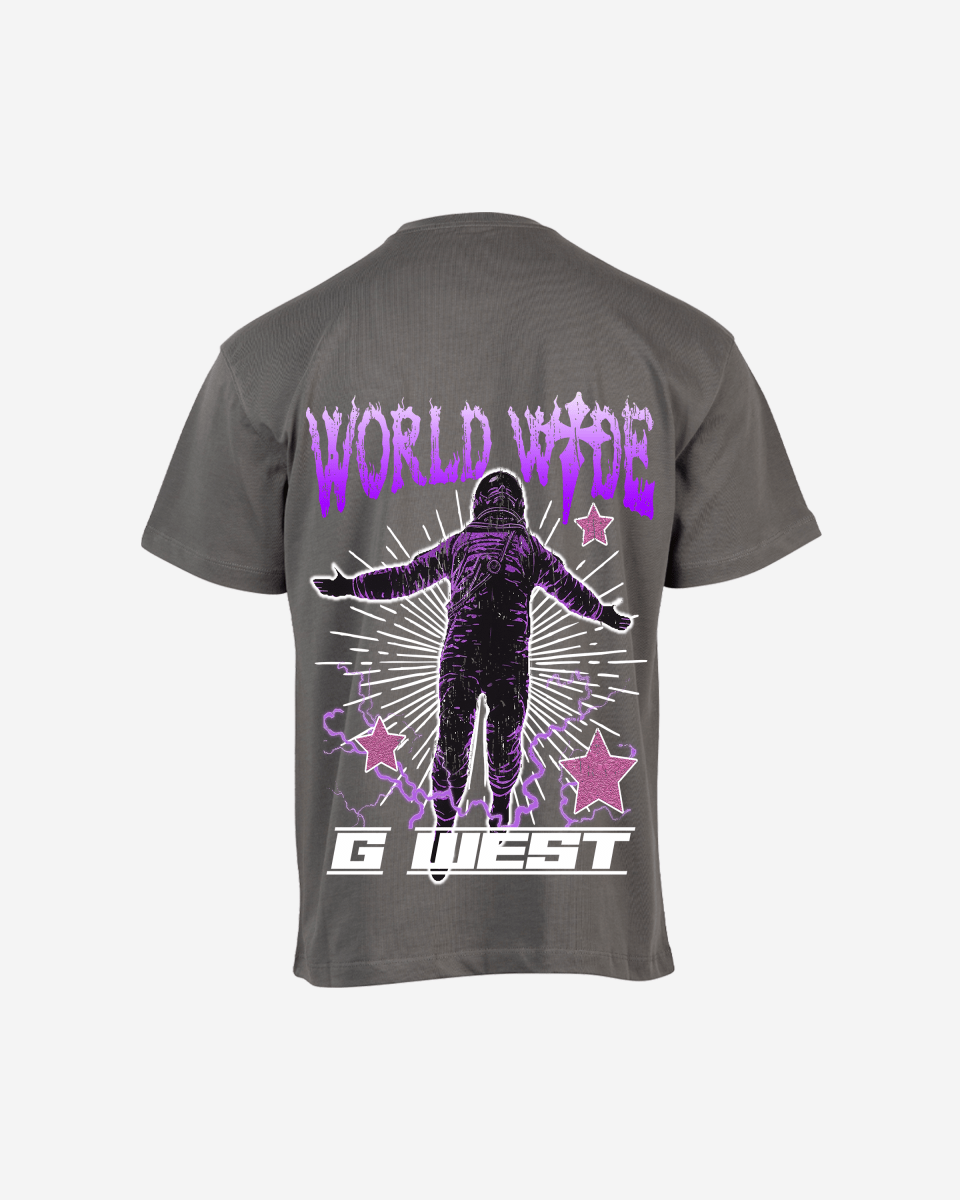 G West Mens Oversized World Wide Star Tee