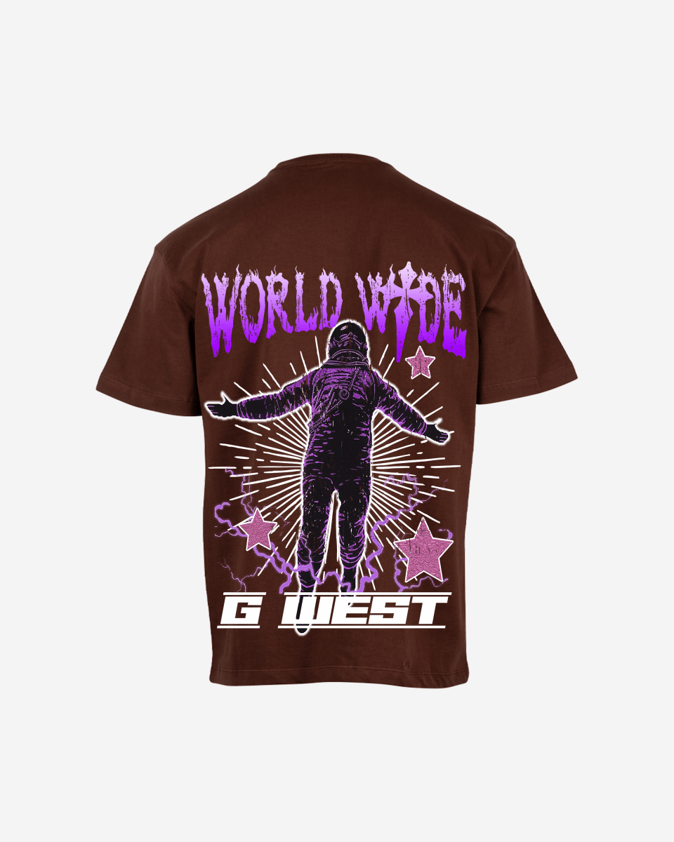 G West Mens Oversized World Wide Star Tee