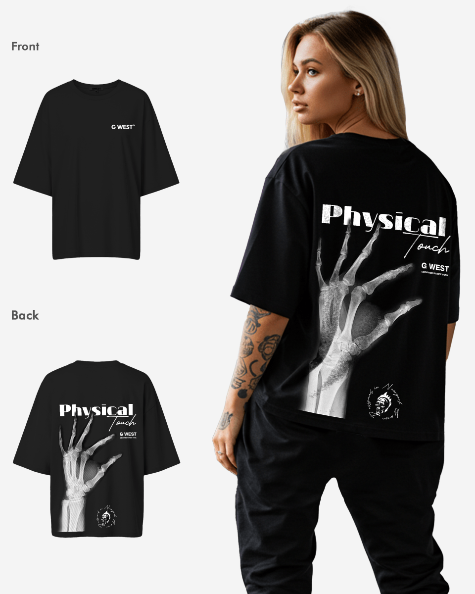 G West Womens Oversized X-Ray Hand Tee