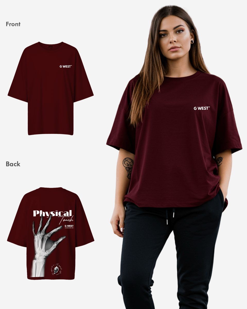 G West Womens Oversized X-Ray Hand Tee