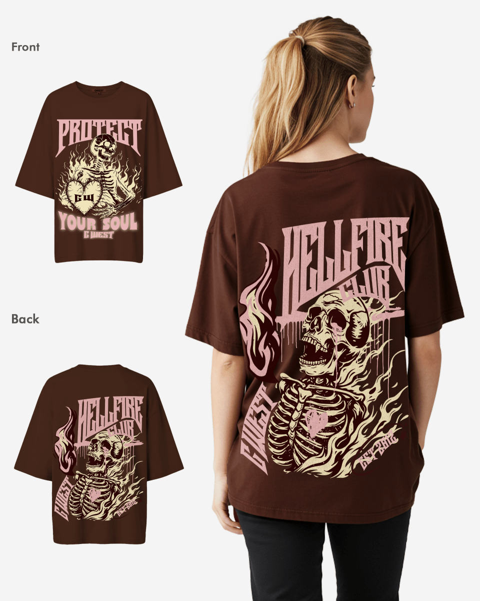 G West Womens protect your soul Oversized tee