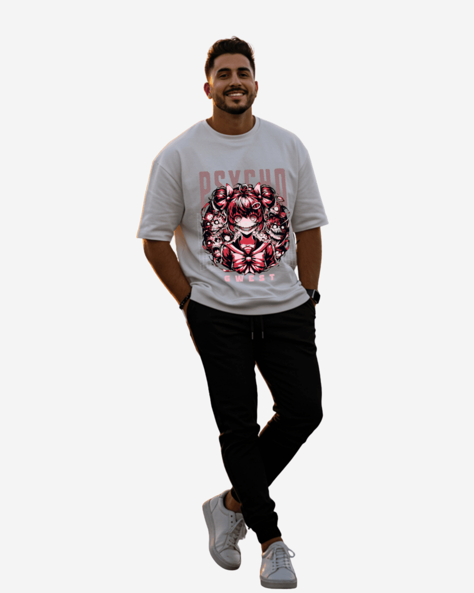 G West Psycho Madness Oversized Men's T-Shirt