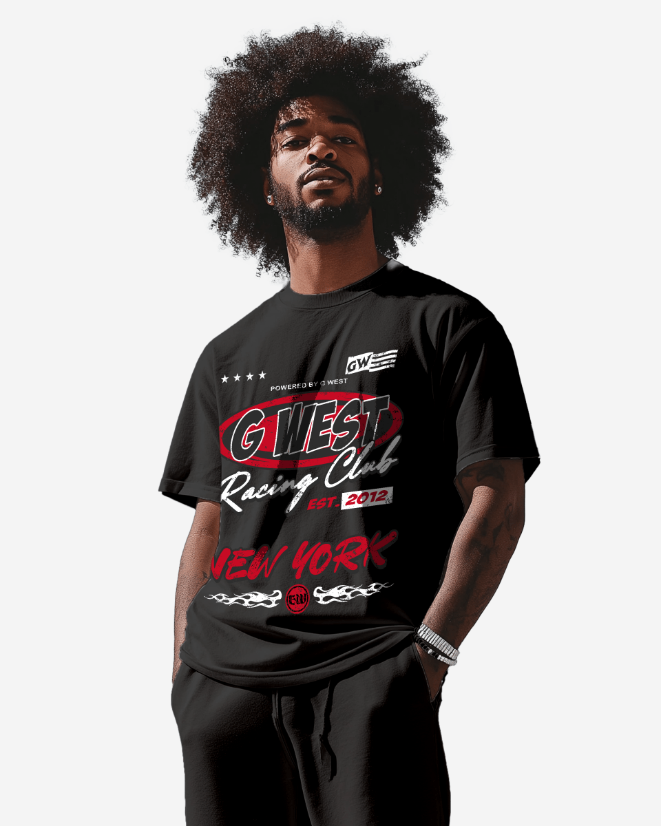G West Racing Club Oversized Tee