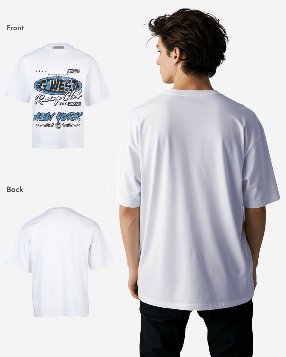 G West Racing Club Oversized Tee