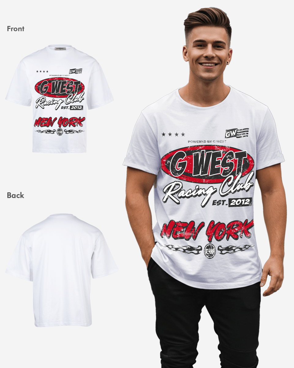 G West Racing Club Oversized Tee