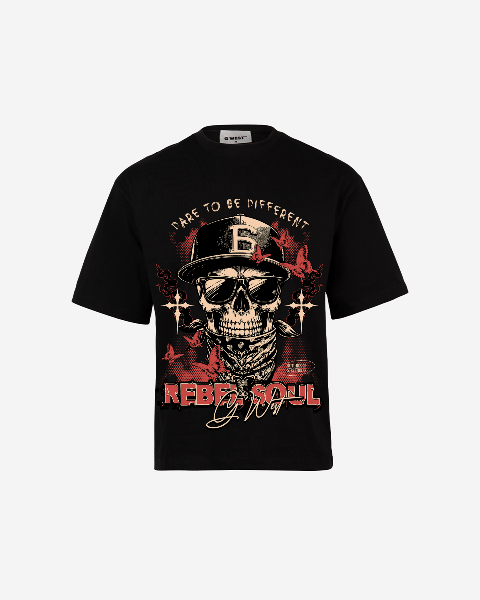 G WEST REBEL SOUL OVERSIZED T-Shirt Mens