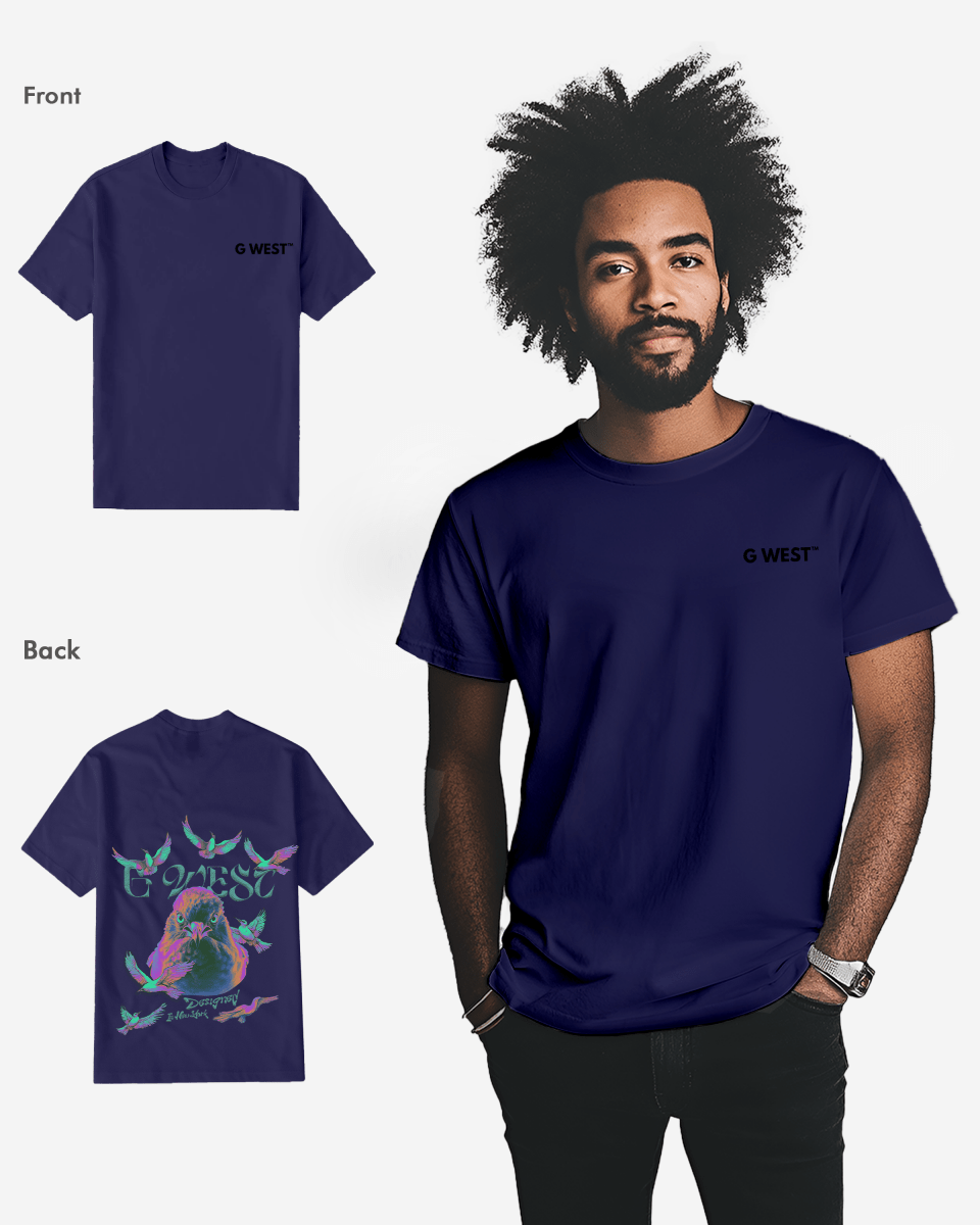 G West Mens Regular Fit Iridescent Pigeon
