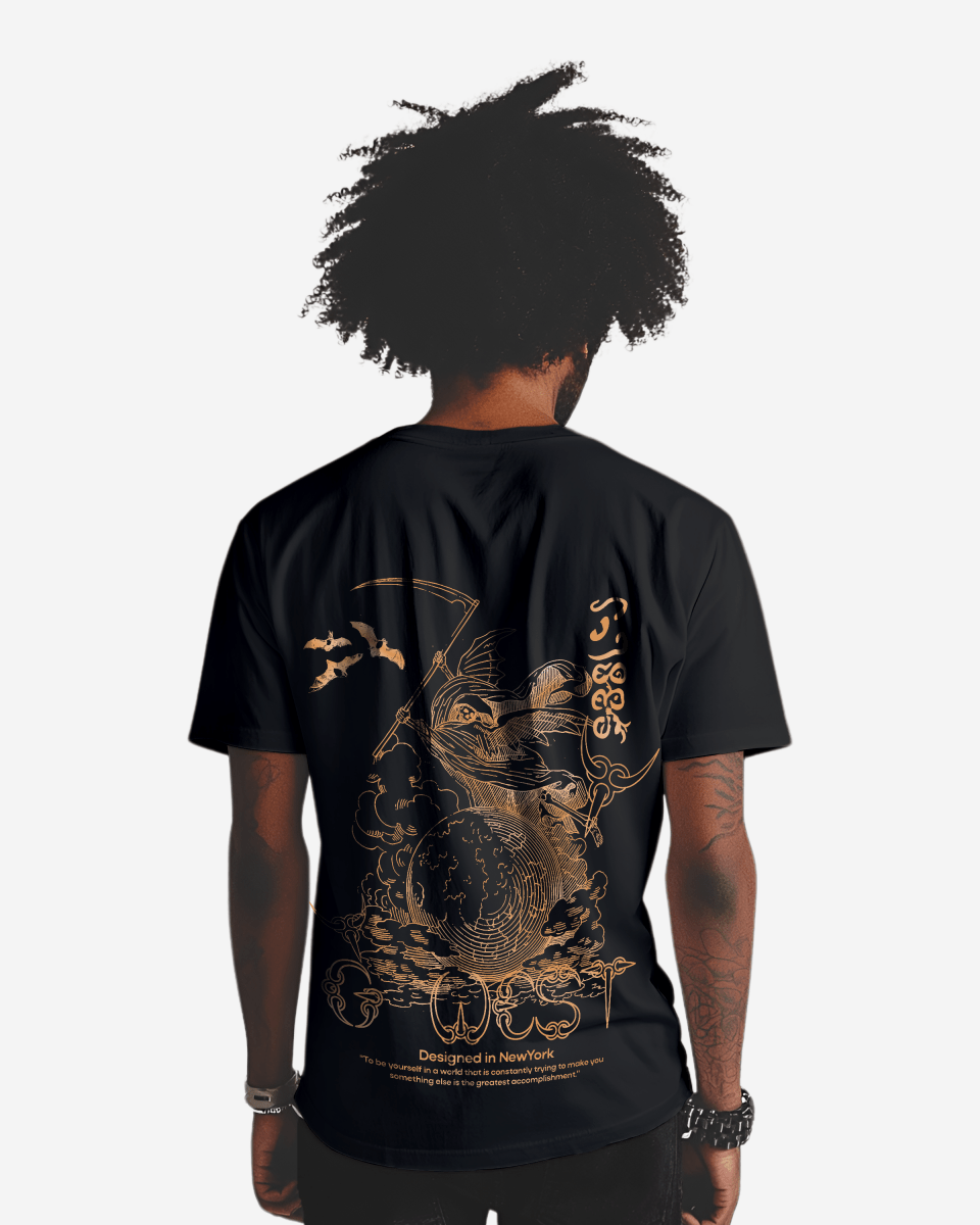 G West Mens Regular Fit Reaper World T-Shirt