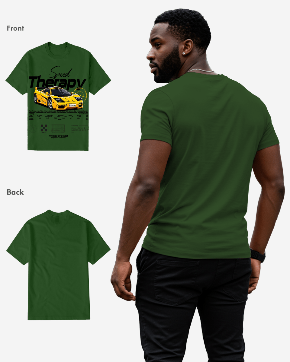 G West Mens Regular Fit Speed Therapy Front Graphic T Shirt