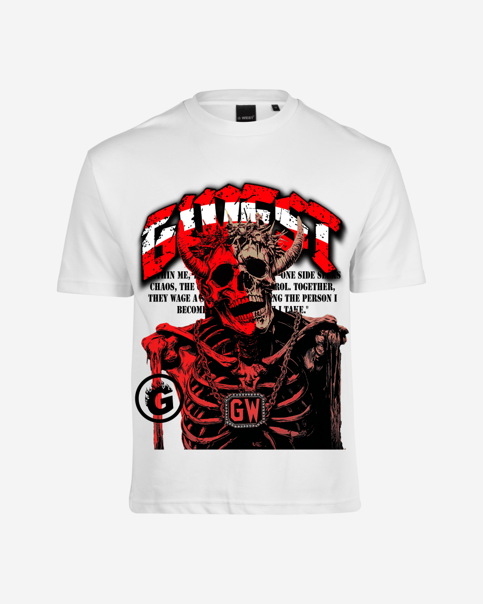 G West Rhinestone Dressed To Kill Oversized Tee