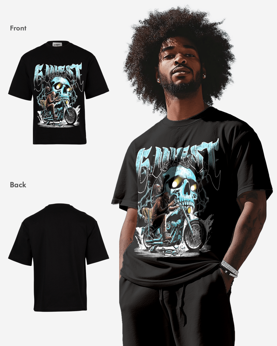 G West Rhinestone Soul Rider Oversized Tee