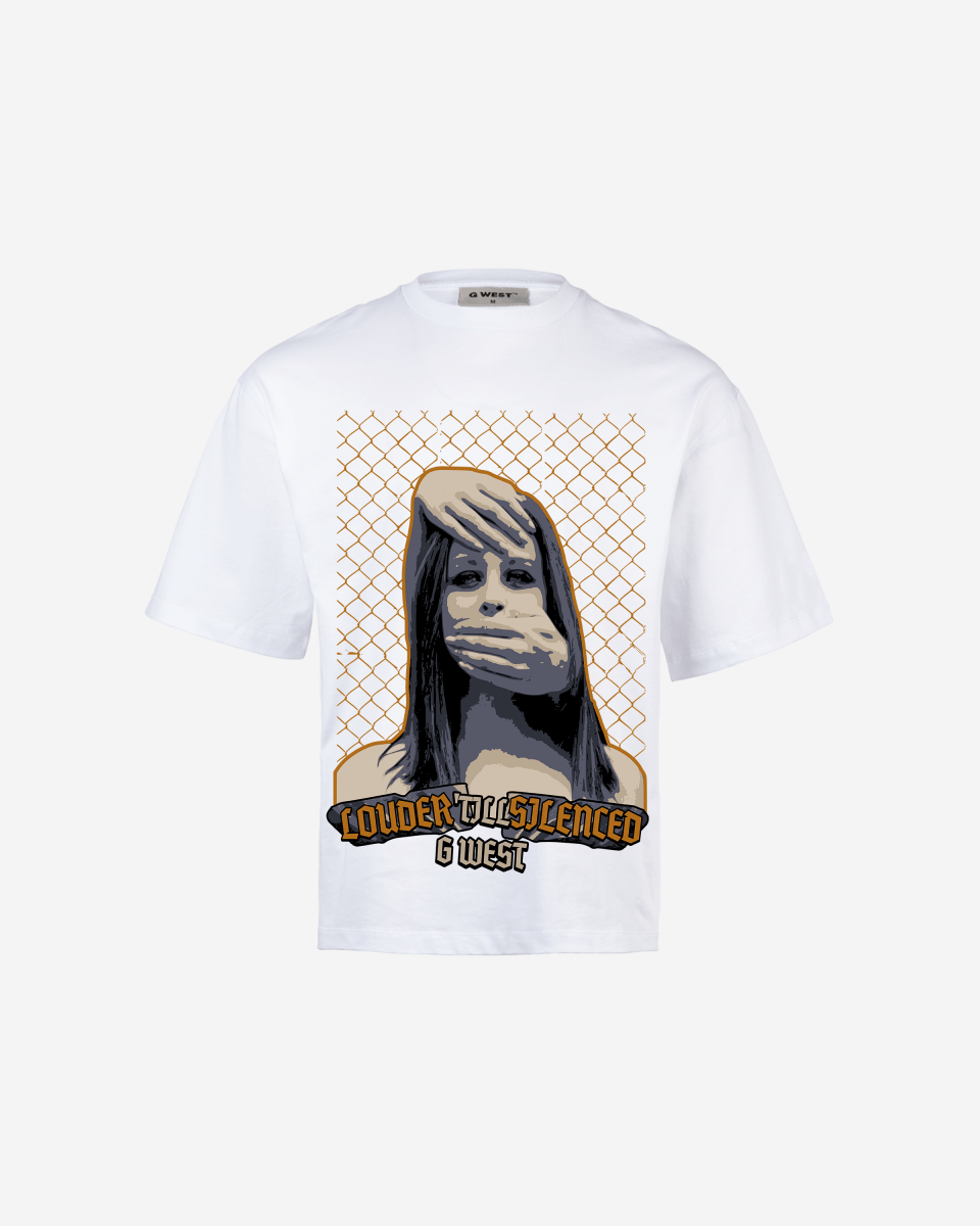 G WEST Silent Gaze Oversized T-Shirt Mens