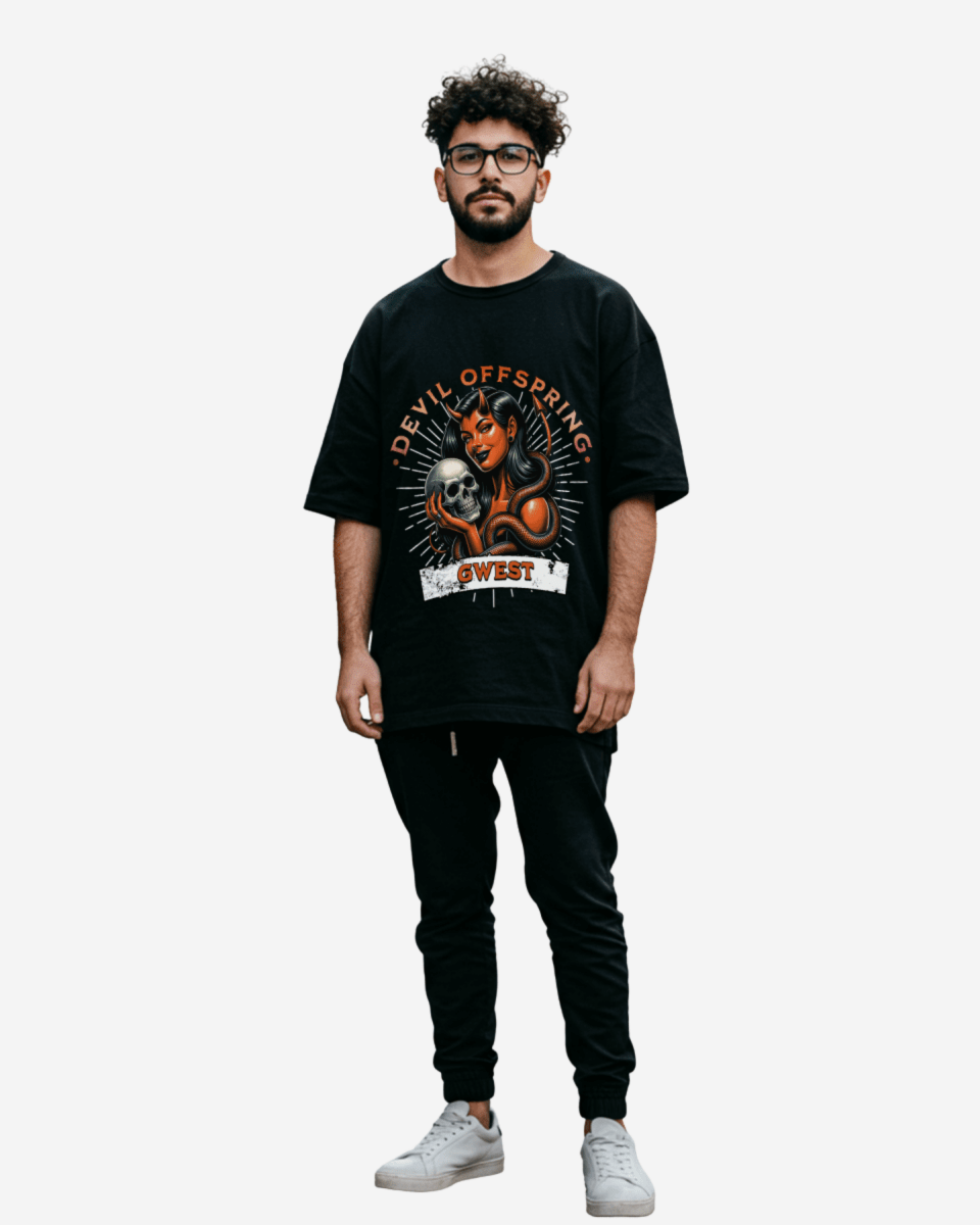 G West Skull & Swag Oversized Men's T-Shirt