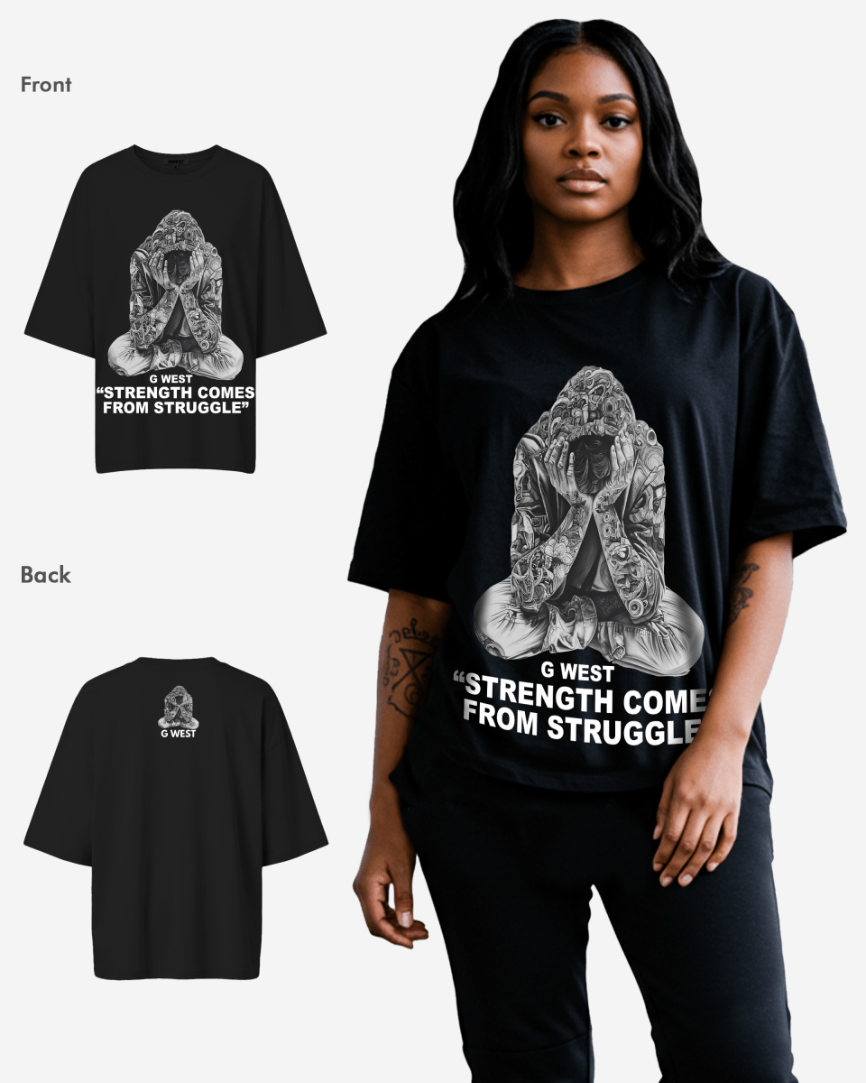 G West Strength Come From Struggle Oversized Tee - Women