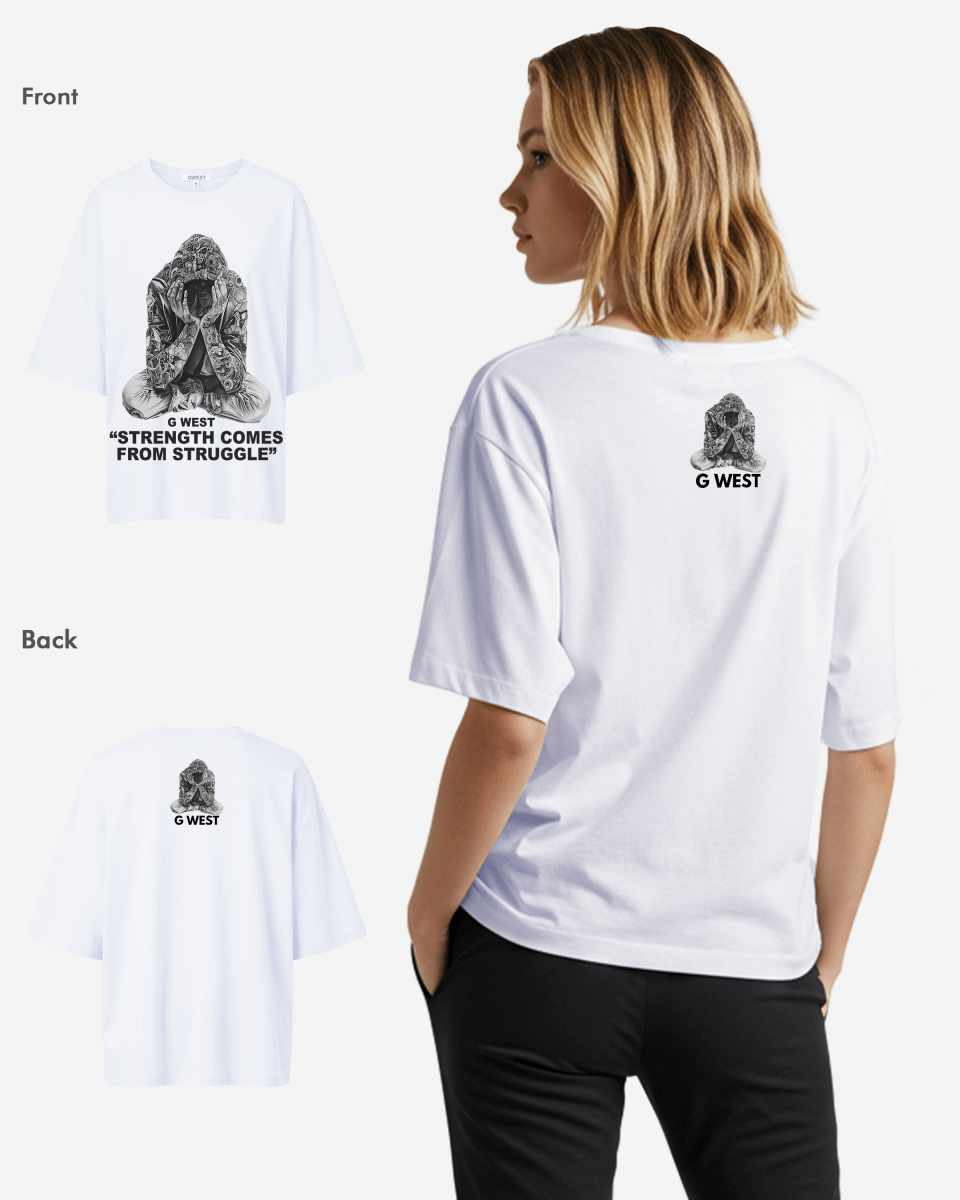 G West Strength Come From Struggle Oversized Tee - Women