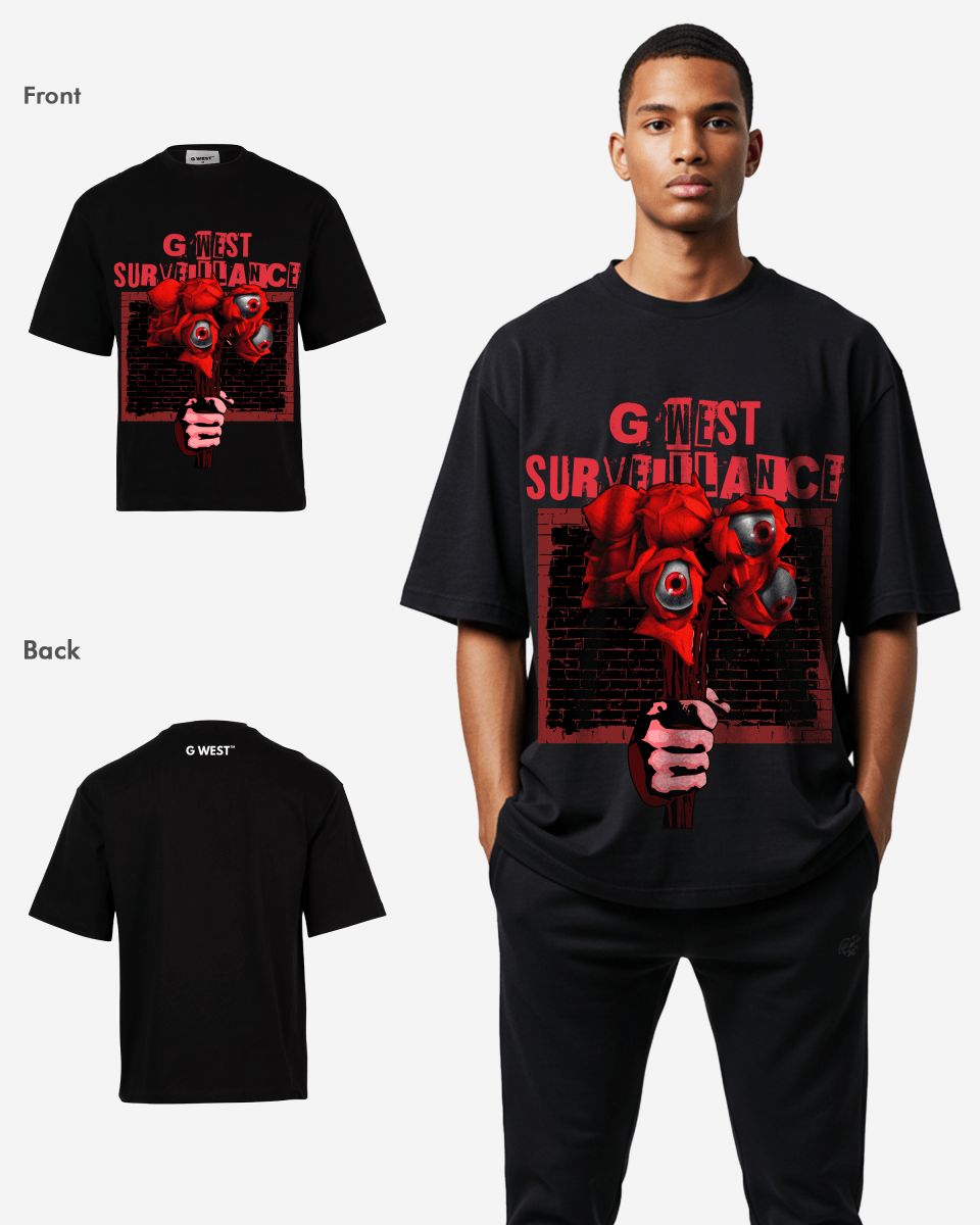 G WEST SURVEILLANCE OVERSIZED T-Shirt Mens