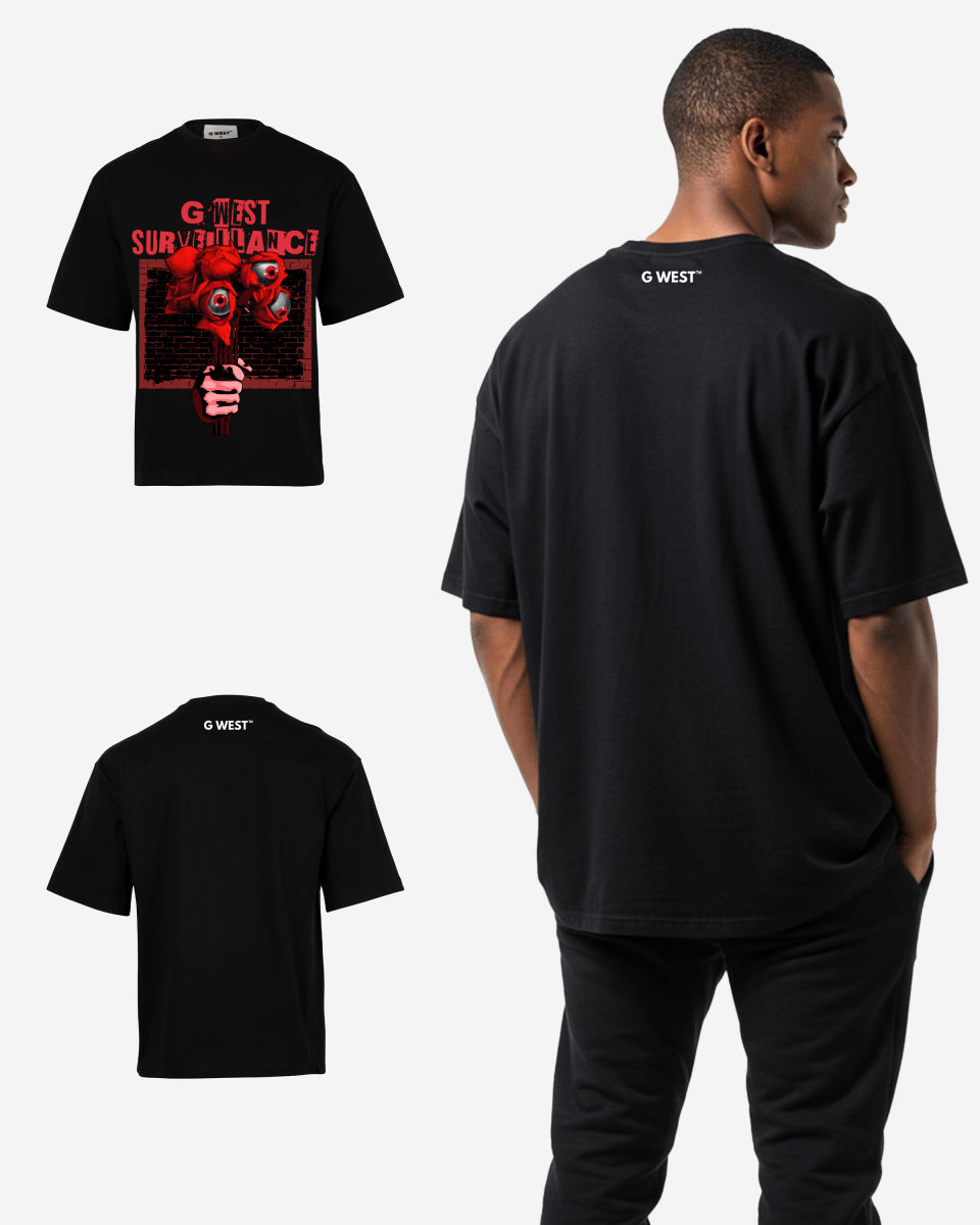 G WEST SURVEILLANCE OVERSIZED T-Shirt Mens