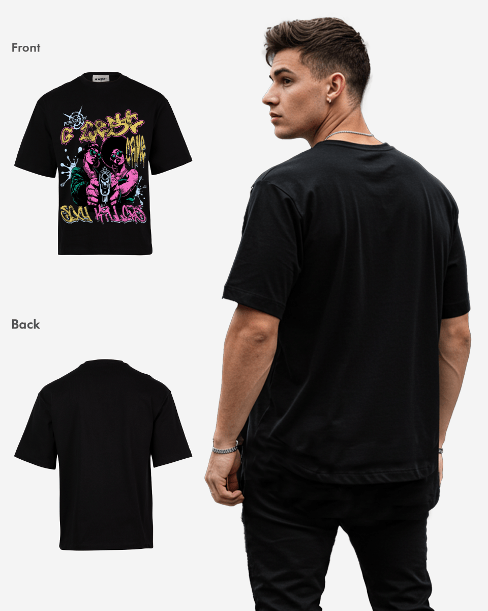 G West Trigger Twins Oversized Tee