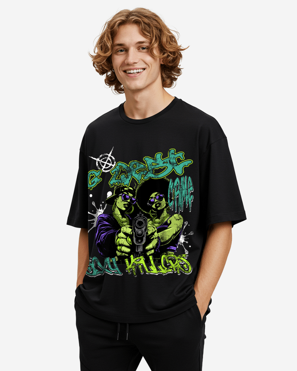 G West Trigger Twins Oversized Tee