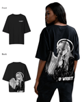 G West Womens Oversized Angel Girl Tee