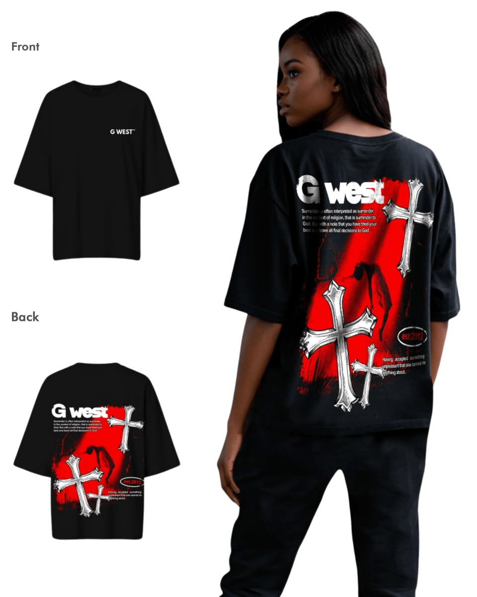 G West Womens Oversized Ascending Soul Tee