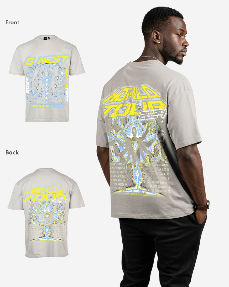 G West World Is Yours Premium Oversized T-Shirt Mens