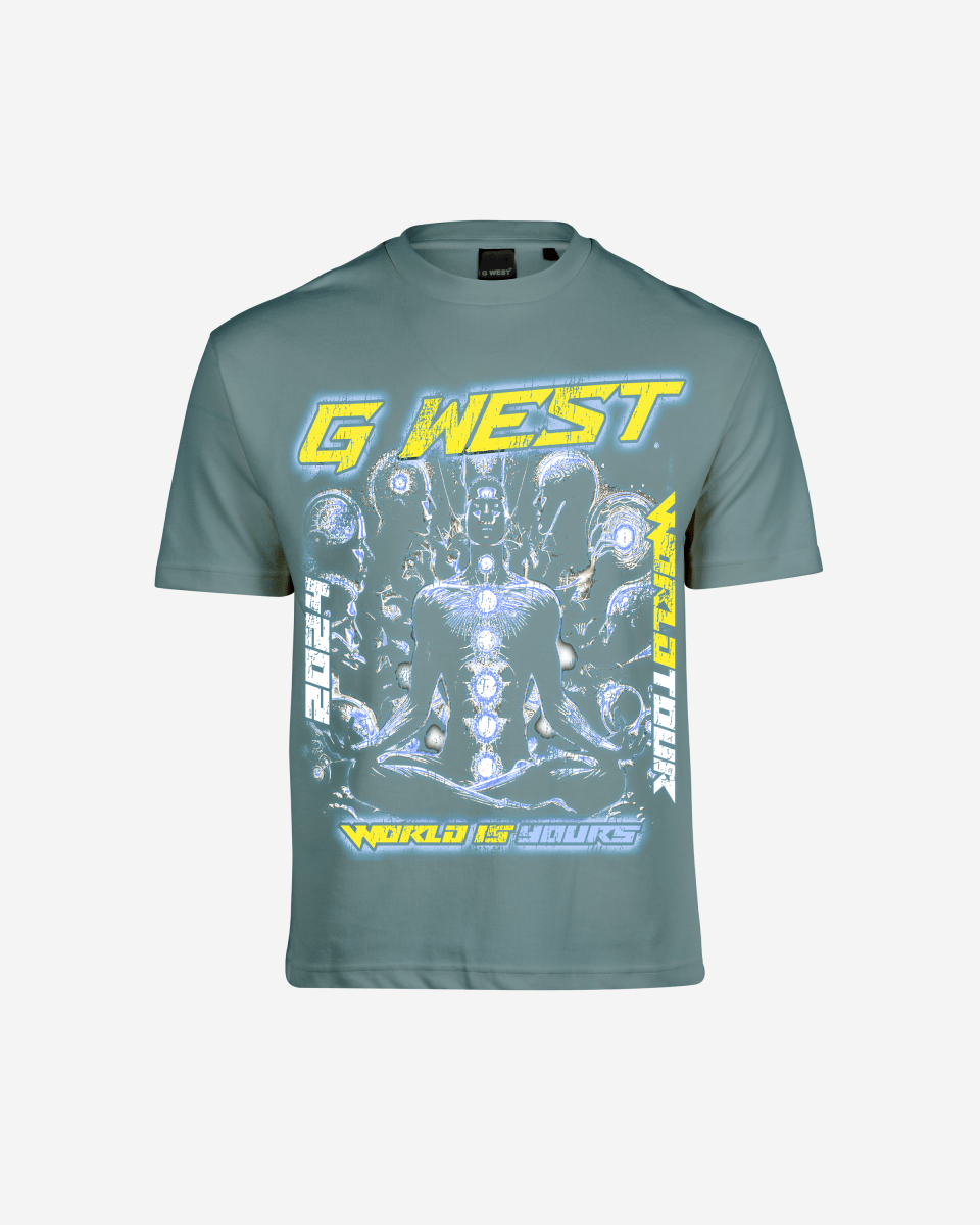 G West World Is Yours Premium Oversized T-Shirt Mens