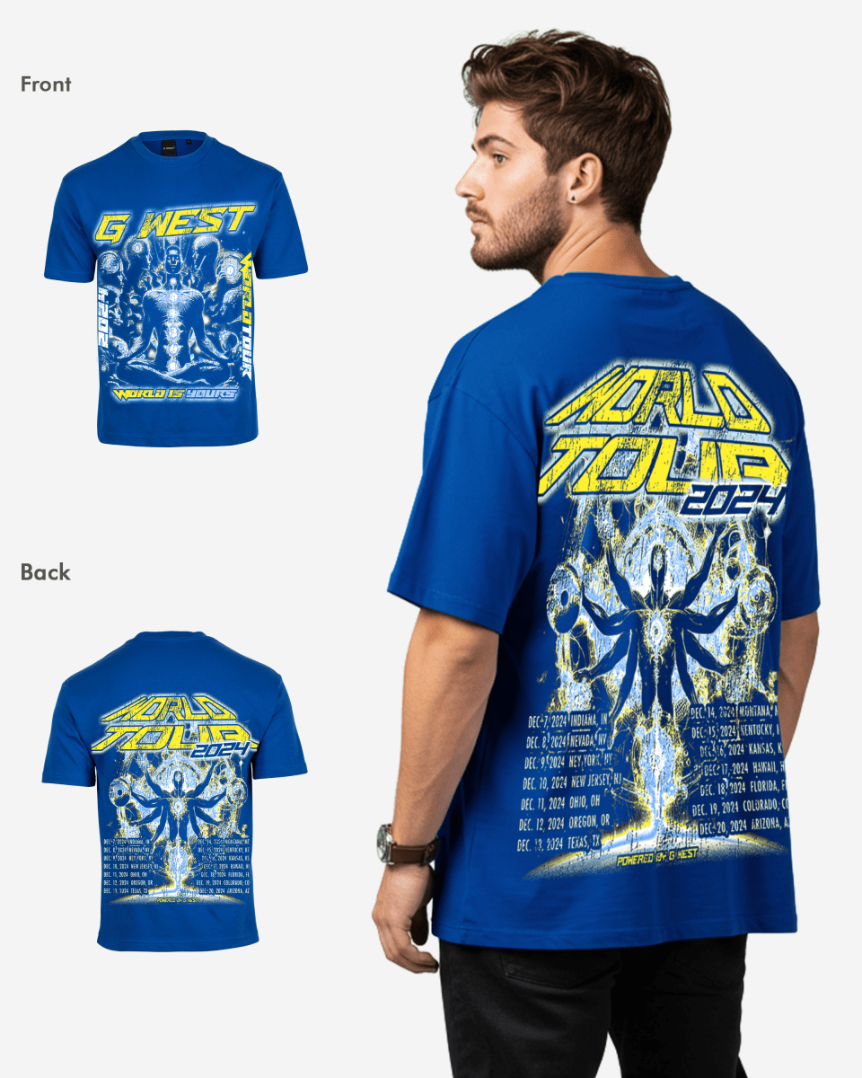 G West World Is Yours Premium Oversized T-Shirt Mens