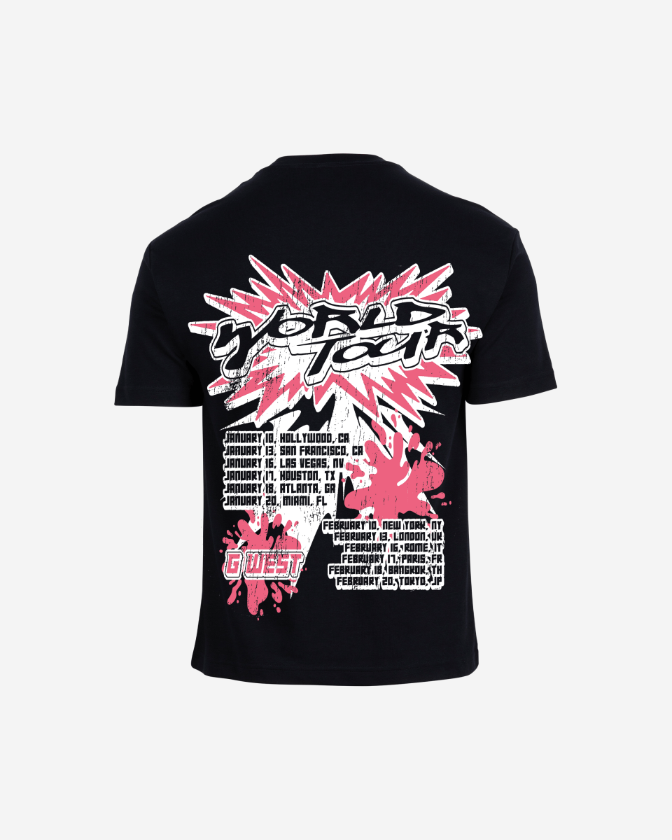 G West Mens World Tour Premium Oversized Tee