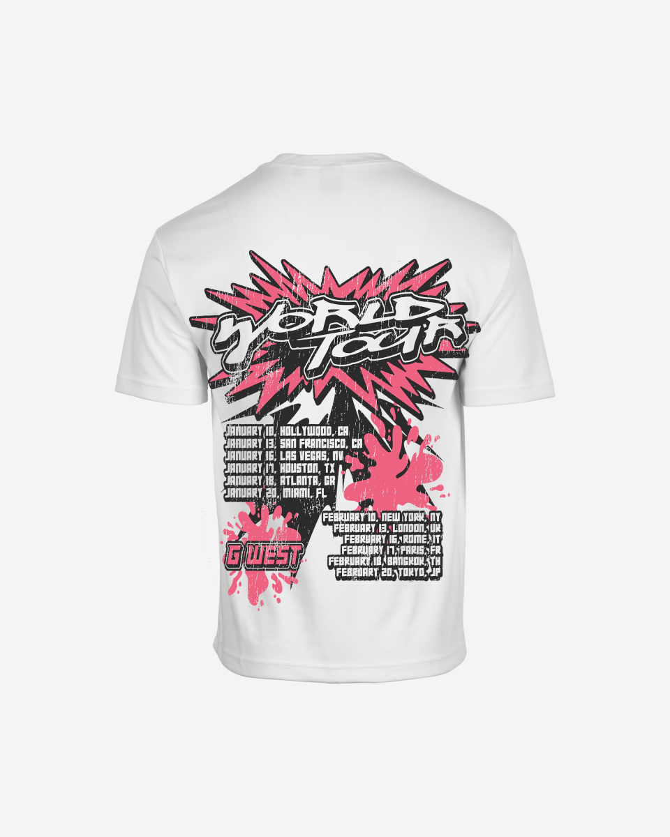 G West Mens World Tour Premium Oversized Tee