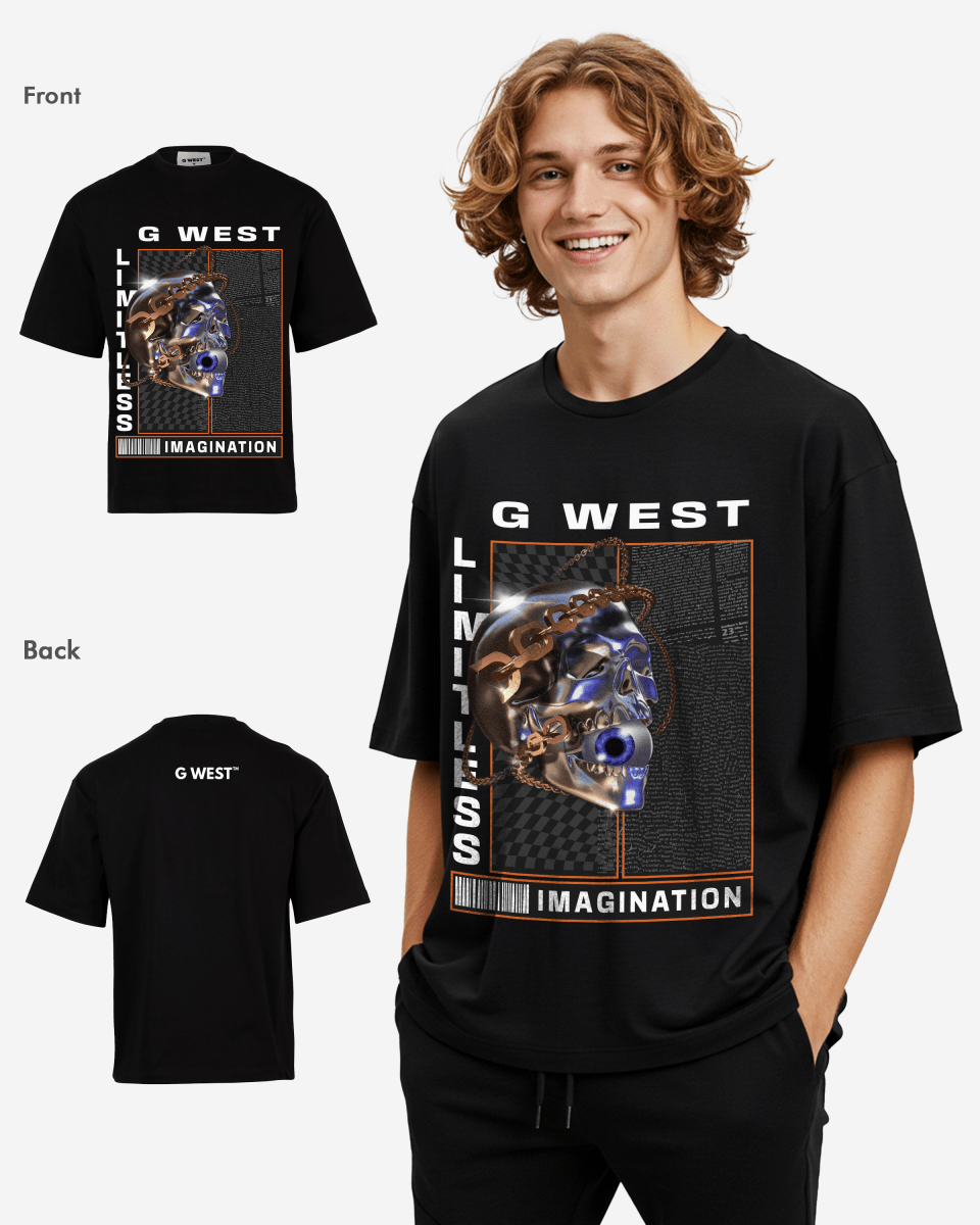 G WEST LIMITLESS OVERSIZED T SHIRTS Mens