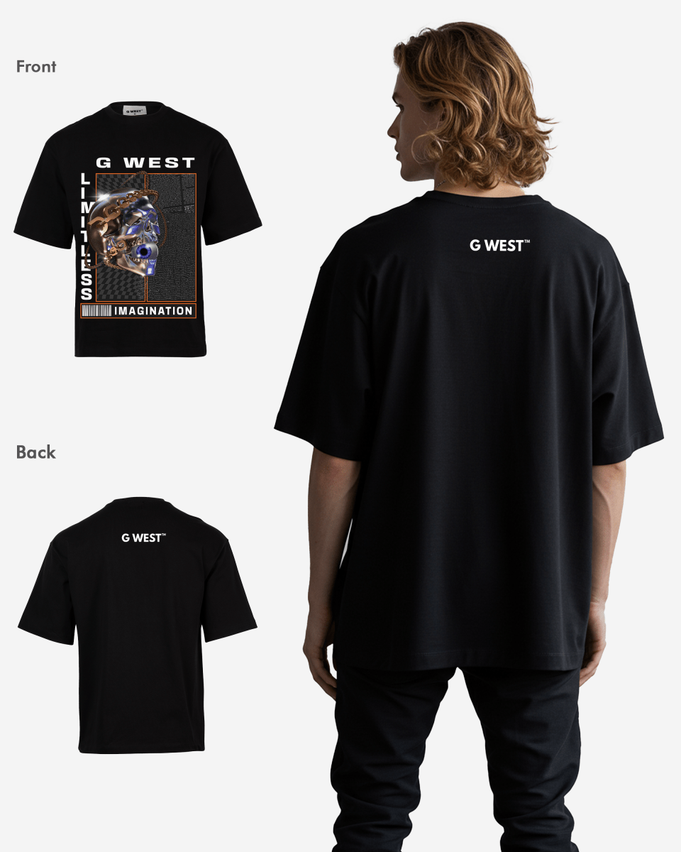 G WEST LIMITLESS OVERSIZED T SHIRTS Mens
