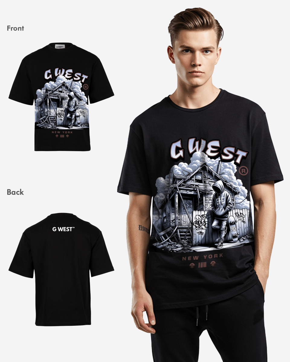 G WEST WANDERING SPIRIT OVERSIZED T-Shirt Mens