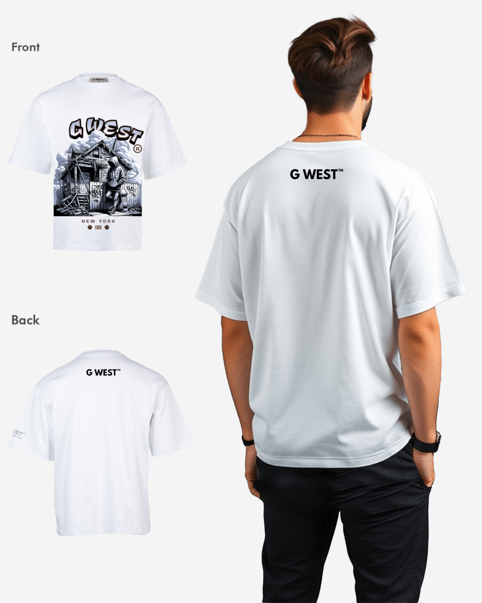 G WEST WANDERING SPIRIT OVERSIZED T-Shirt Mens