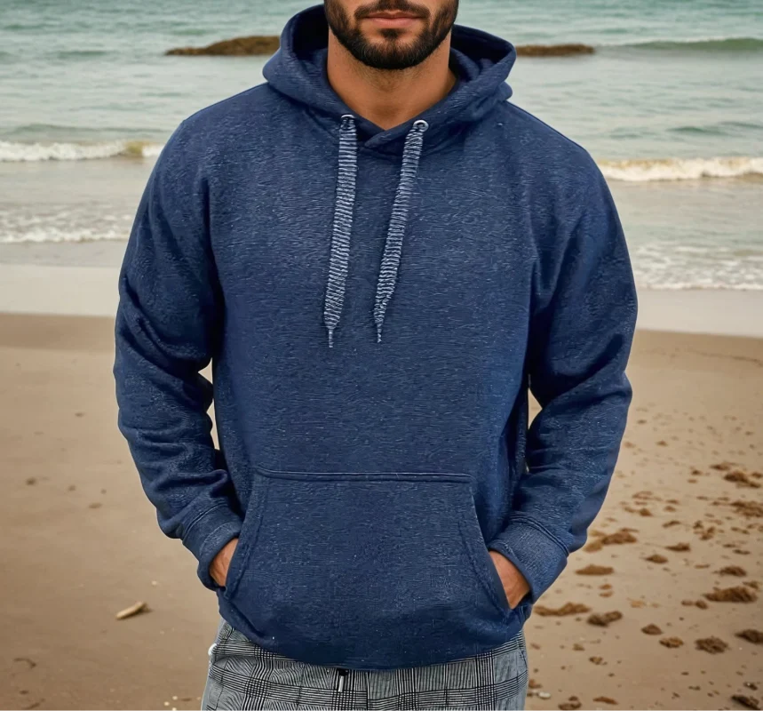 Half Moon Hoodie (Heather Navy)