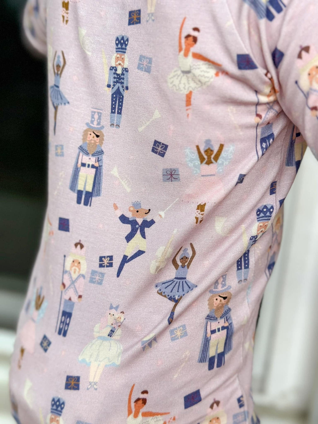 Nutcracker Print Bamboo Zippy Romper *Newborn left