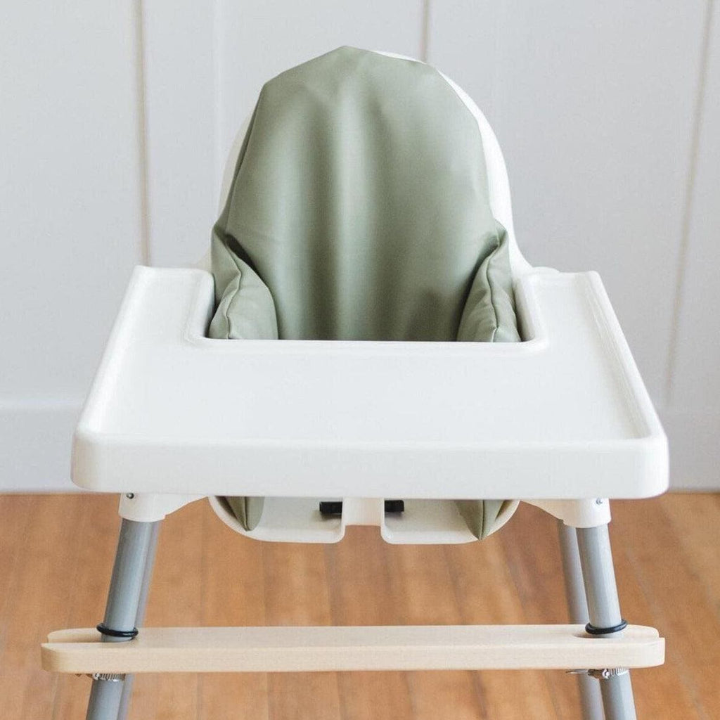 Olive Vegan Leather Cushion Cover for IKEA Antilop Highchair