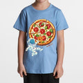 G West Kids Space Pizza Black Tee - Dtpbasty9067