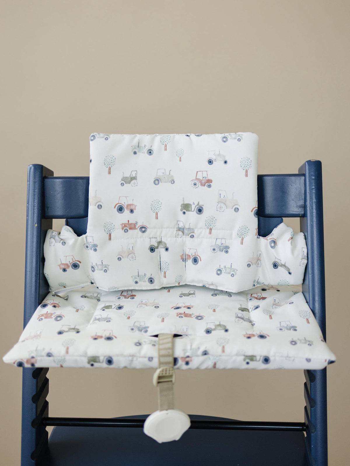 Tiny Tractors Cushion for the Stokke Tripp Trapp Highchair - Wipeable Cover - Baby Highchair Accessories