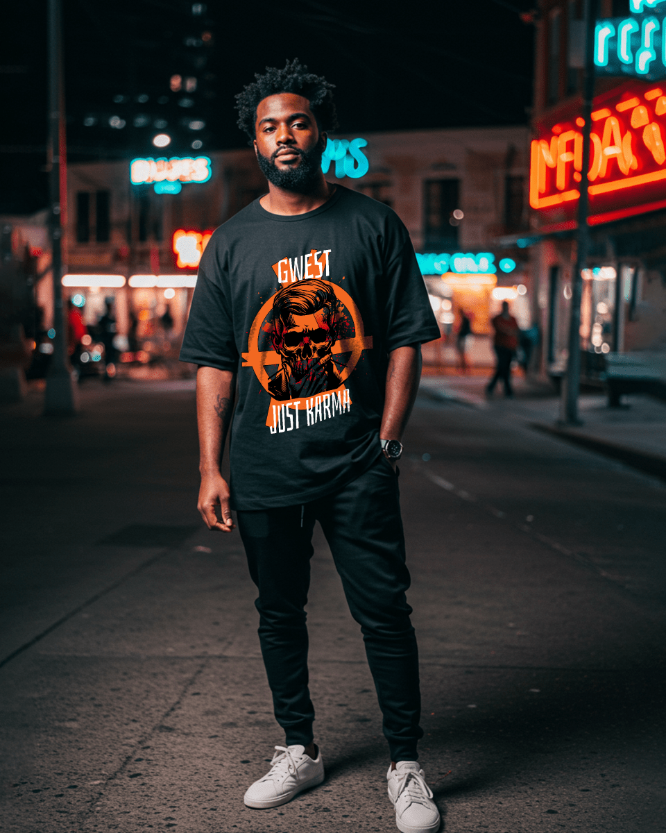 G West Just Karma Oversized T-Shirt Mens