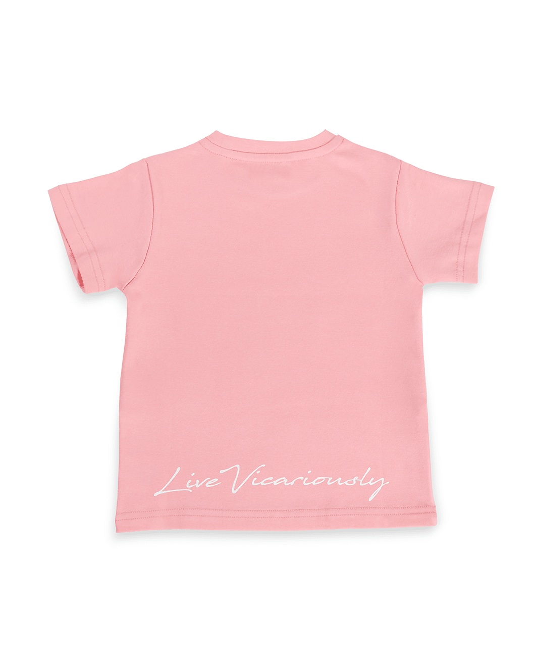 Live Vicariously Graphic Tee - Pink