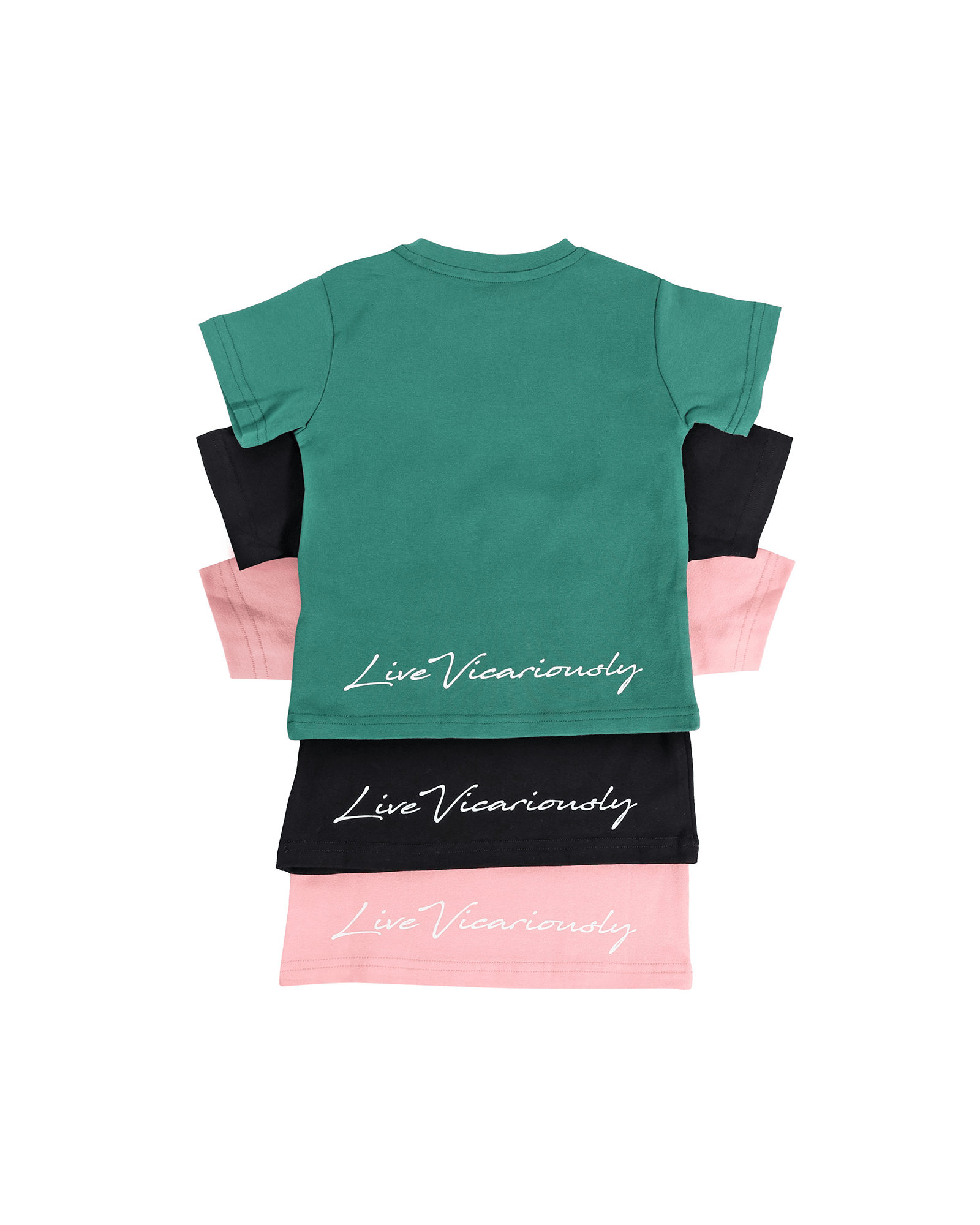 Live Vicariously Graphic Tee - Pink