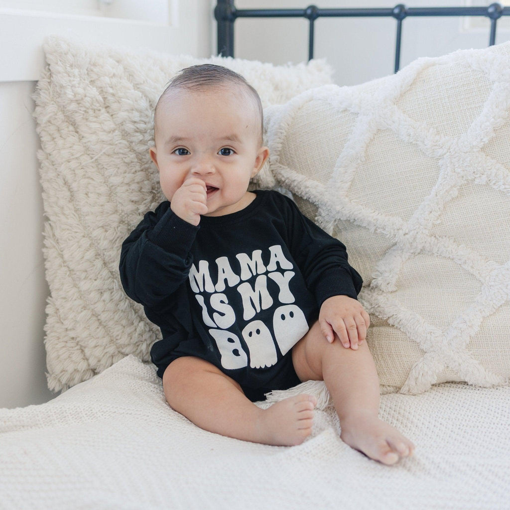 Mama Is My Boo Bamboo Sweatshirt Romper