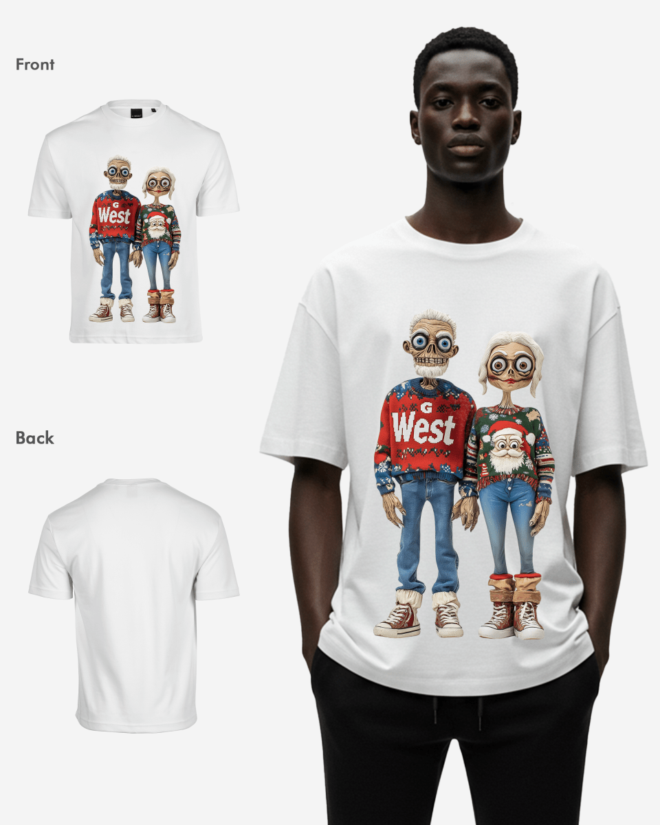 G West Merry Match Oversized T-Shirt Mens