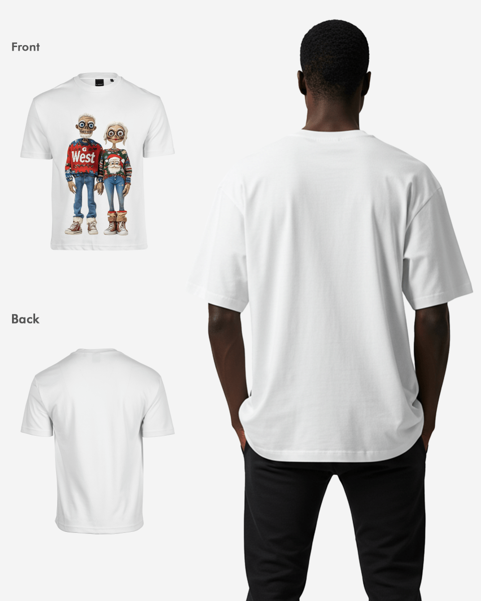 G West Merry Match Oversized T-Shirt Mens