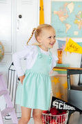 Mint Faux Suede Pinafore