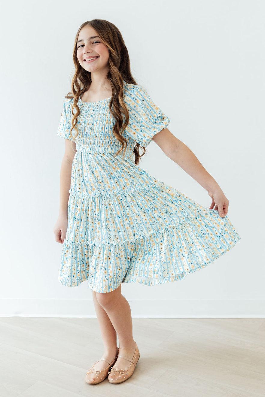 Buttercup Blooms Smocked Ruffle Dress