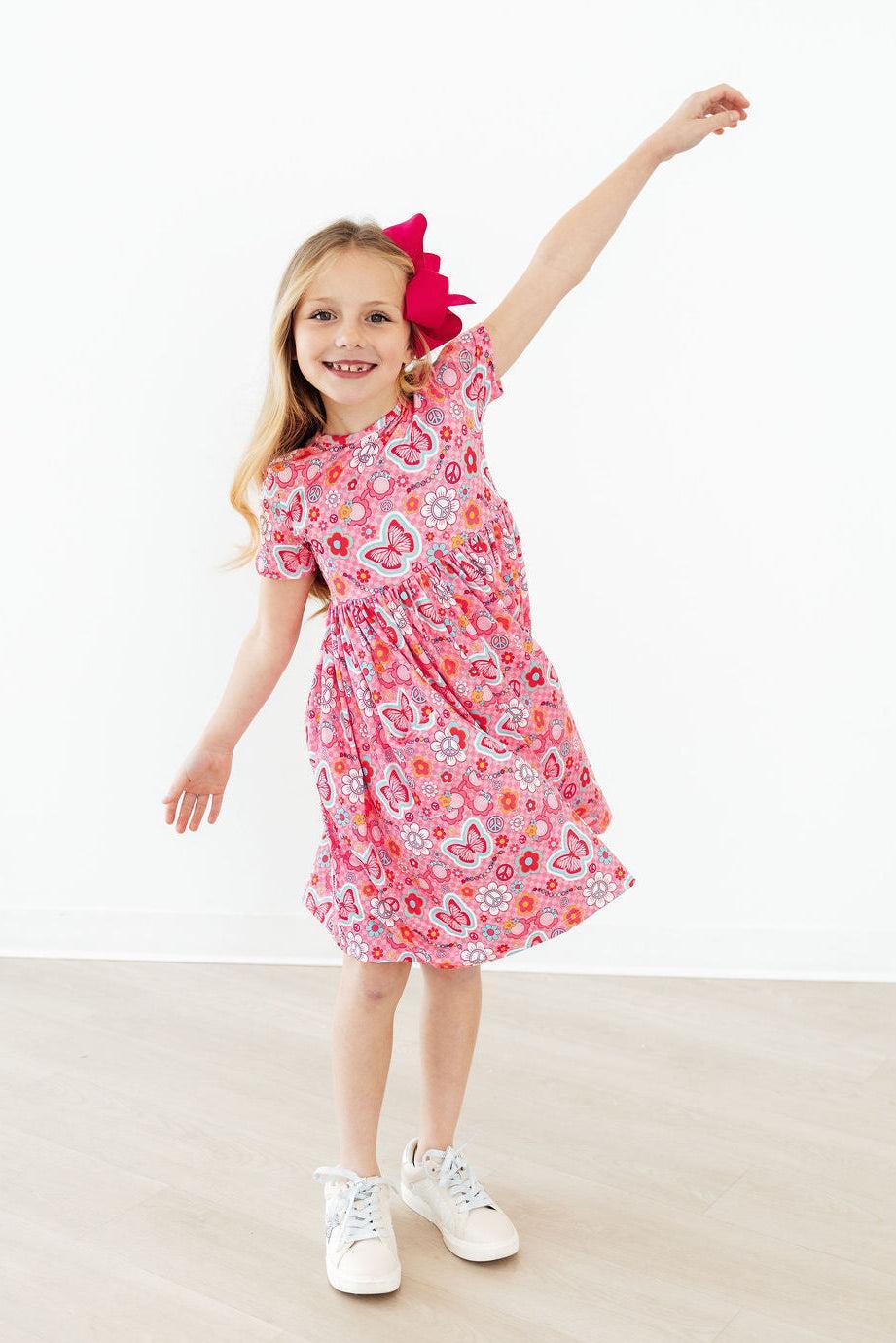 Hippie Sissy S/S Pocket Twirl Dress