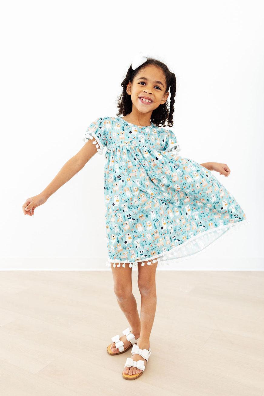 Furry Friends Pom Pom Dress