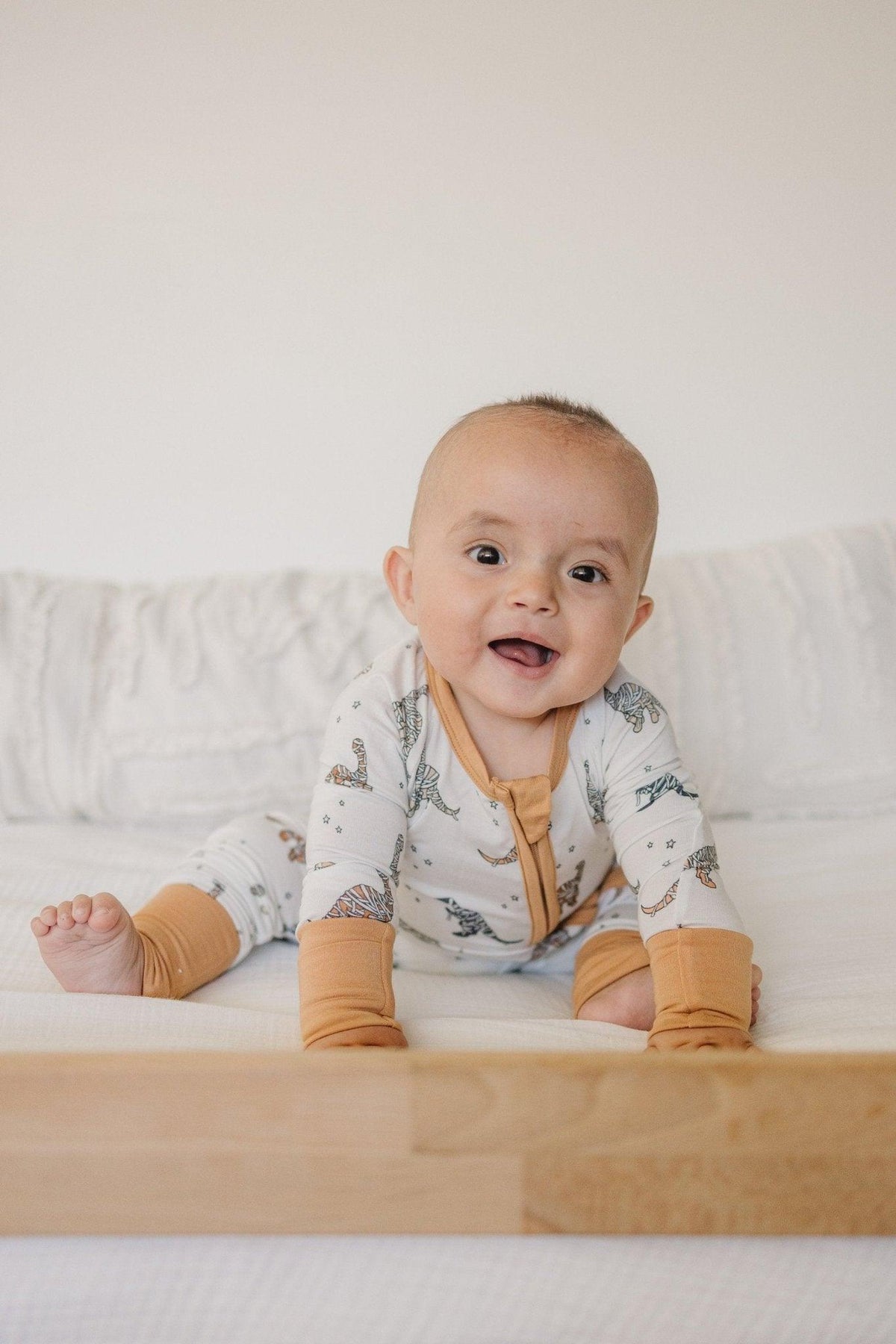 Mummy-Saurus Rex Bamboo Zippy Romper *Newborn & 0-3 months only